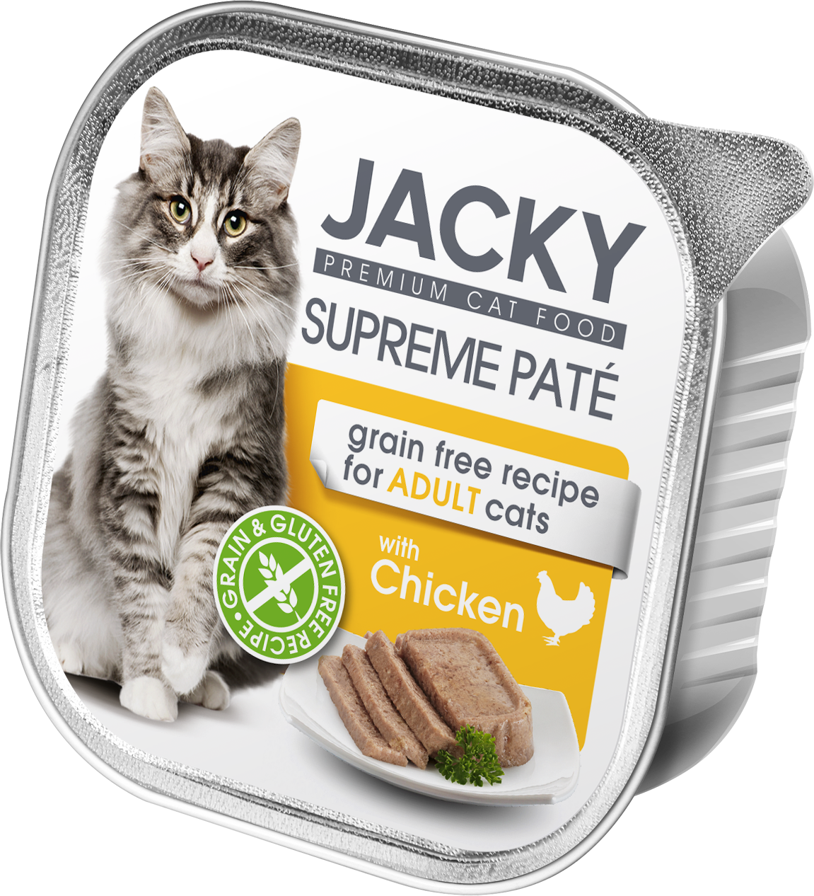 Jacky Supreme Paté pate de pui 100g, conservă pentru pisici