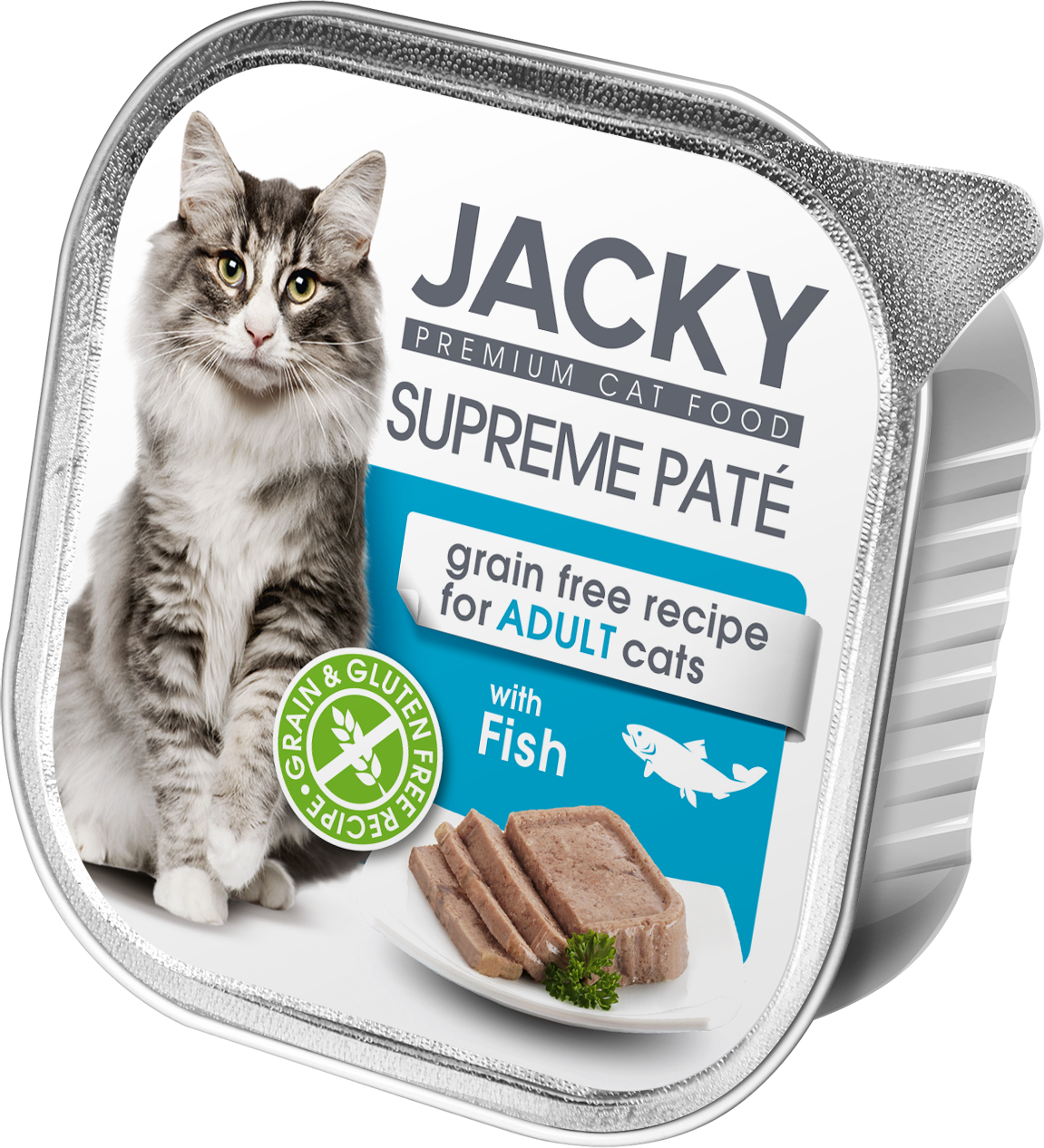 Jacky Supreme Paté pate de pește 100g, conservă pentru pisici