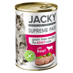 Jacky macska konzerv pástétom marha, 400g