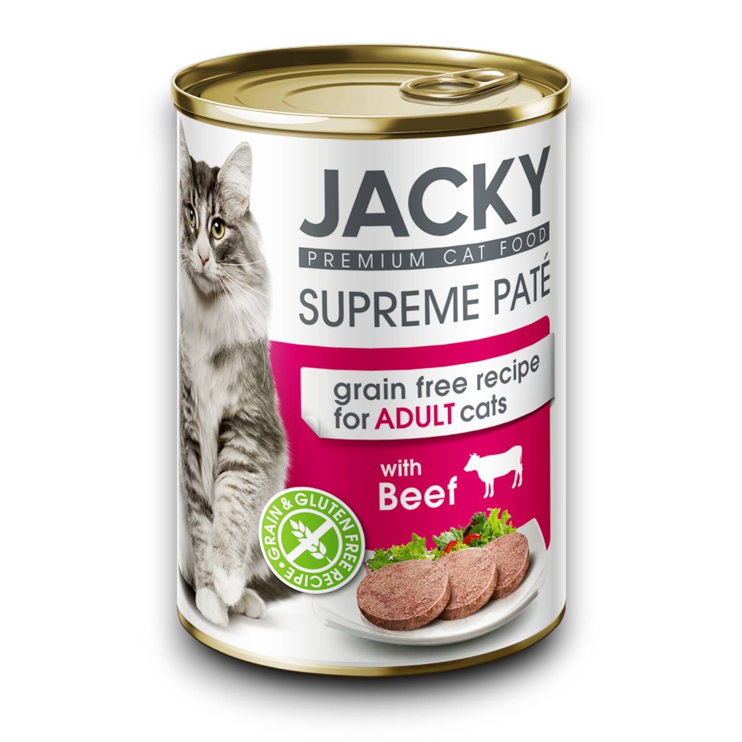 Jacky macska konzerv pástétom marha, 400g