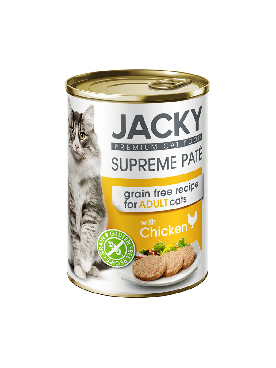 Jacky macska konzerv pástétom csirke, 400g