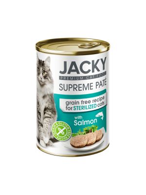Jacky steril macska konzerv pástétom lazac, 400g
