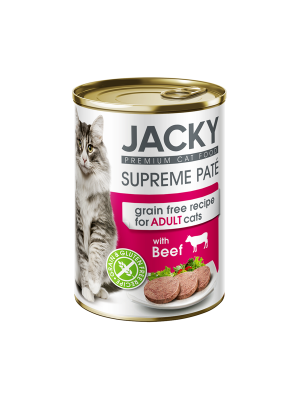 Jacky macska konzerv pástétom marha, 400g