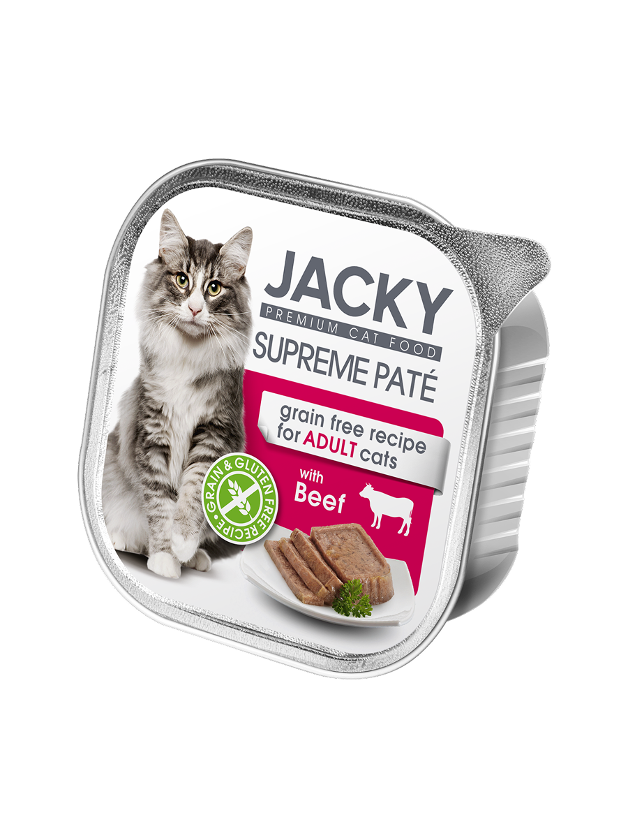 Jacky Supreme Paté macska alutálka pástétom marha, 100g